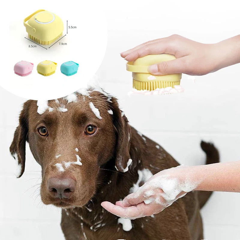 2-in-1 Silicone Pet Bath Brush